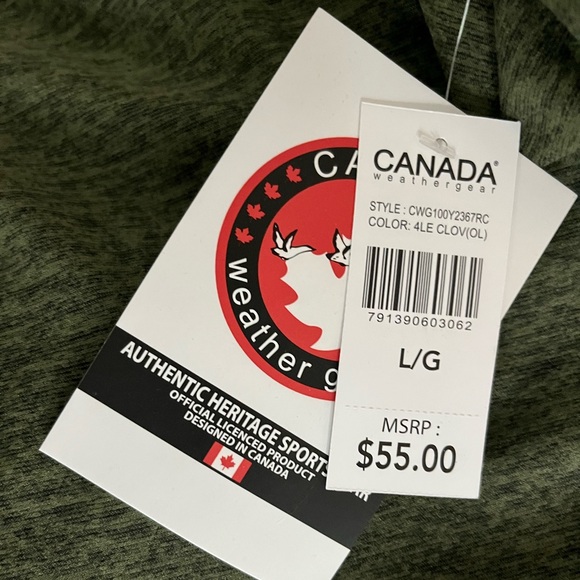 Canada Weather Gear Women's Supreme Soft Mock Neck Sweatshirt. Large-tie bottom - Picture 5 of 5